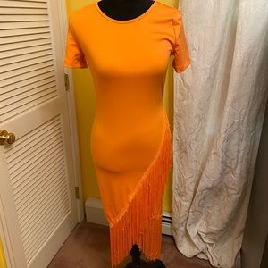 SHEIN Orange 🍊 Fringe dress